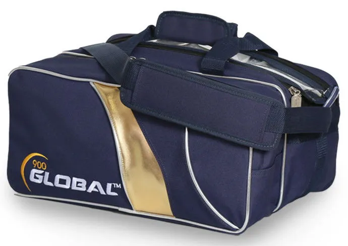 900Global 2 Ball Travel Tote Blue/Gold