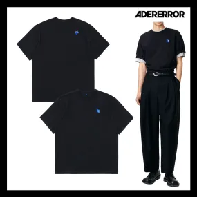 ADERERROR  |Unisex Street Style Plain Oversized Logo T-Shirts