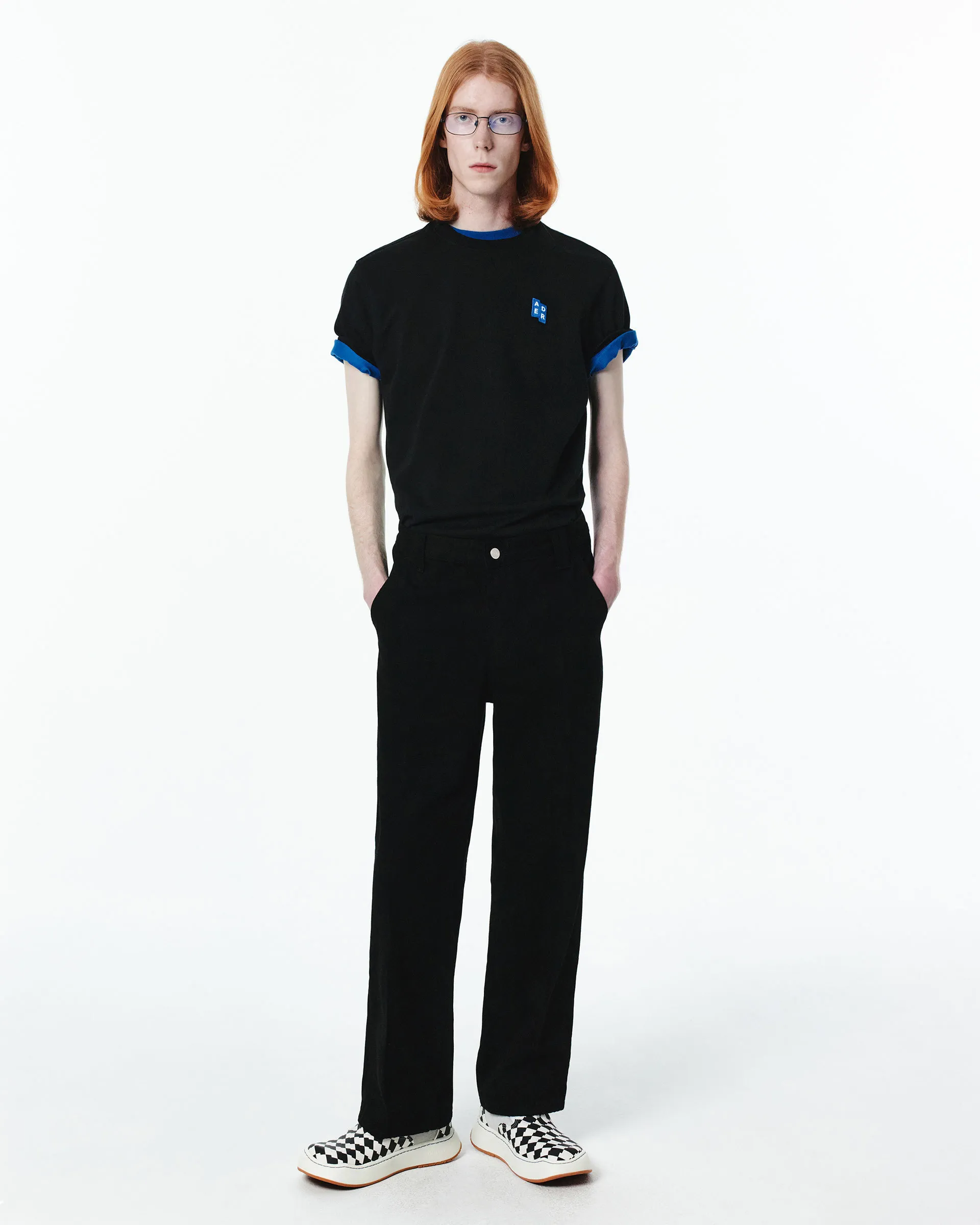 ADERERROR  |Unisex Street Style Plain Oversized Logo T-Shirts