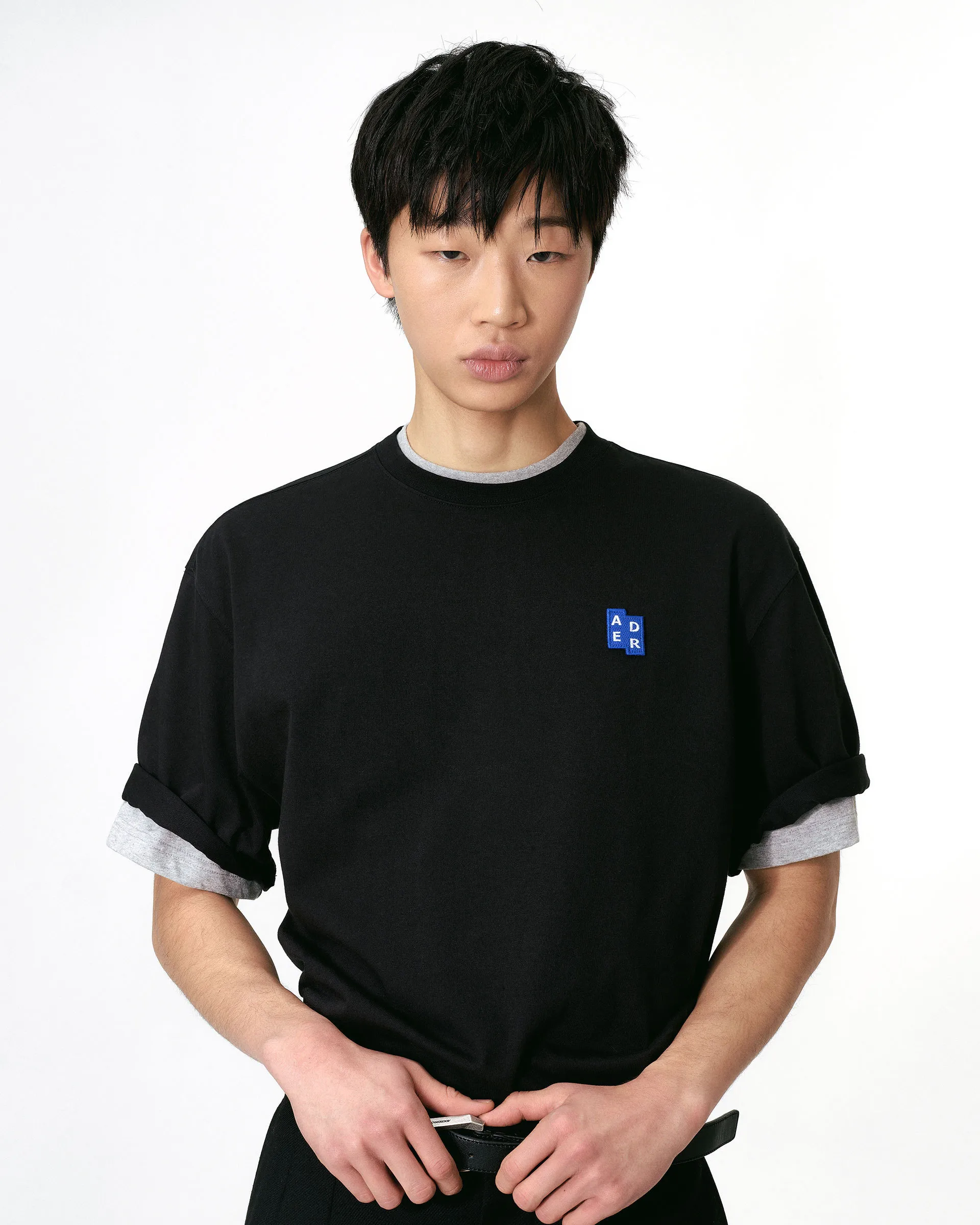 ADERERROR  |Unisex Street Style Plain Oversized Logo T-Shirts