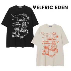 Aelfric Eden  |Unisex Street Style U-Neck Other Animal Patterns