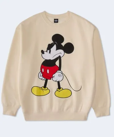 Aeropostale Grumpy Mickey Mouse Crew Sweatshirt