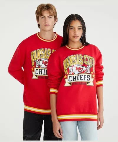 Aeropostale Kansas City Chiefs Crew Sweatshirt