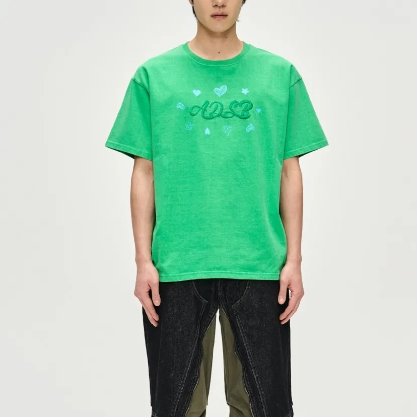 ANDERSSON BELL  |Crew Neck Unisex Street Style Plain Cotton Short Sleeves