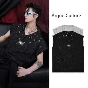 Argue Culture  |Street Style V-Neck Plain Other Animal Patterns Oversized