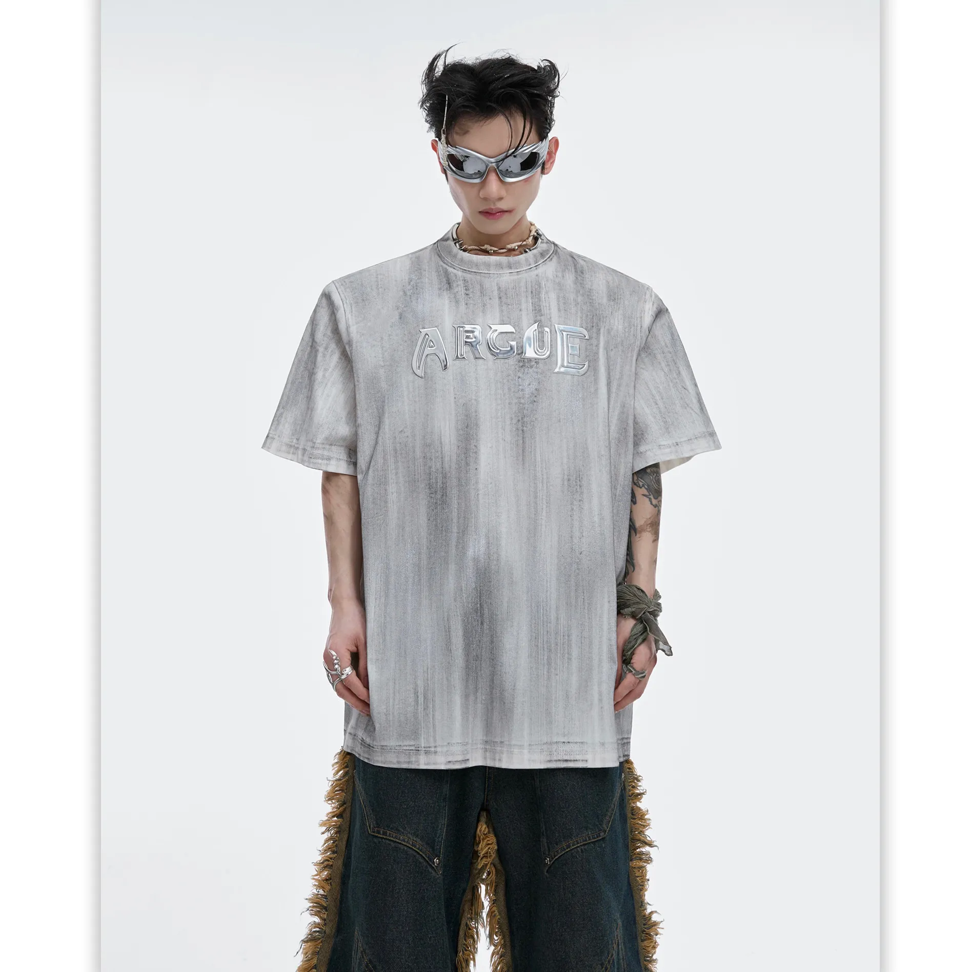 Argue Culture  |Unisex Street Style U-Neck Cotton Short Sleeves Oversized