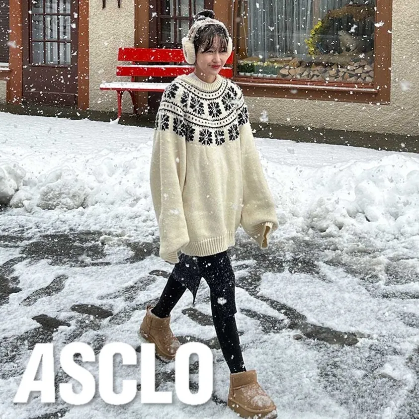 ASCLO  |Crew Neck Casual Style Unisex Street Style U-Neck