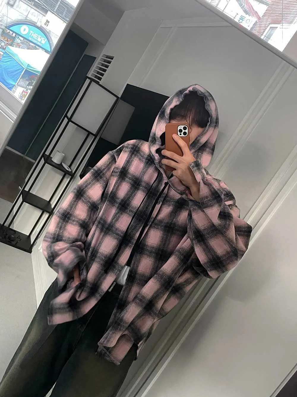 ASCLO  |Other Plaid Patterns Unisex Street Style Long Sleeves