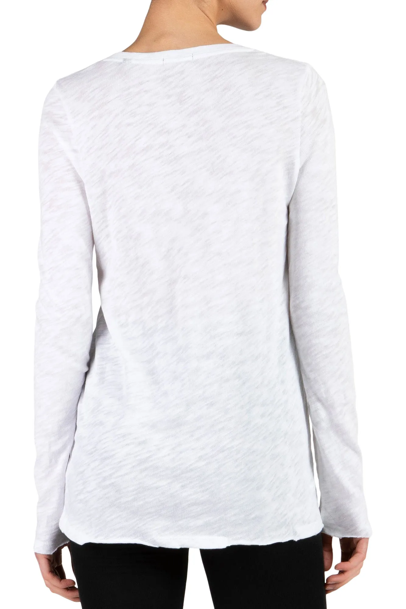 ATM Slub Jersey Long Sleeve V-Neck Tee