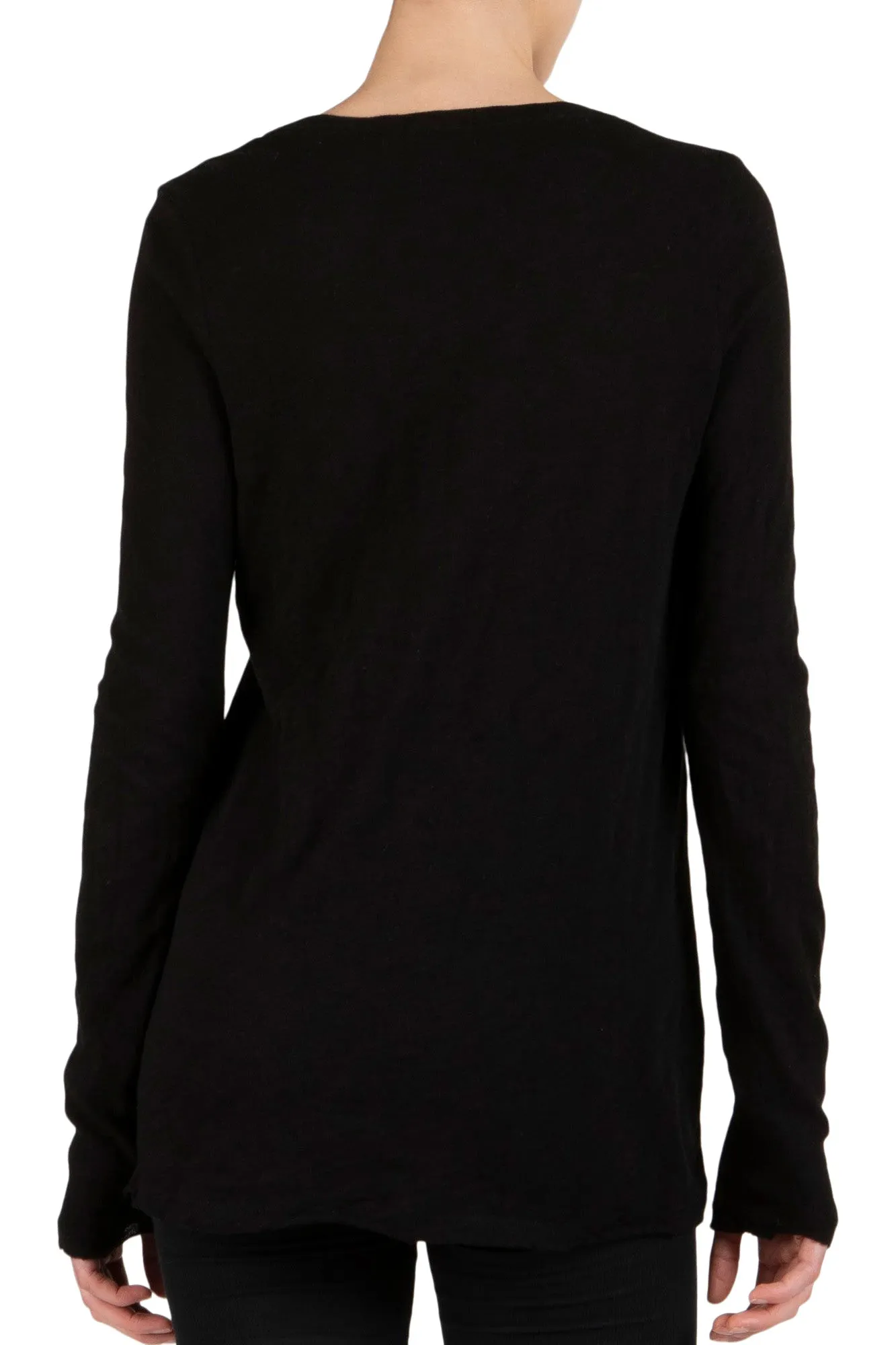 ATM Slub Jersey Long Sleeve V-Neck Tee