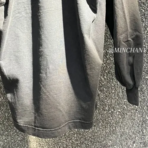 BALENCIAGA  |24SS LOGO BLACK 1-4 SIZE T-SHIRTS