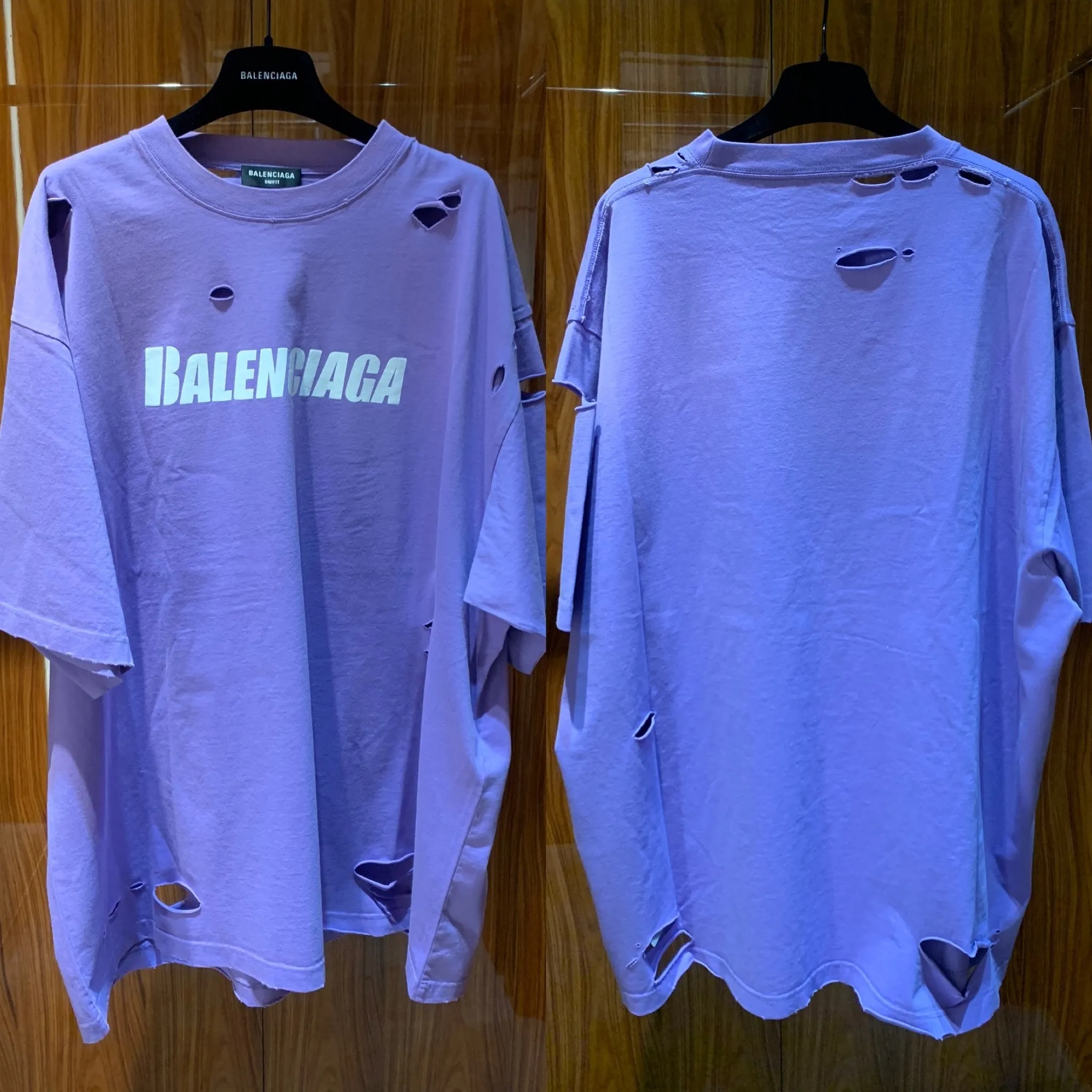 BALENCIAGA  |BALENCIAGA CAPS DESTROYED Oversized T-shirt