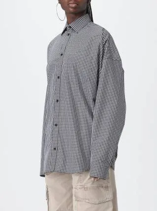 BALENCIAGA  |Gingham Casual Style Unisex Street Style Long Sleeves