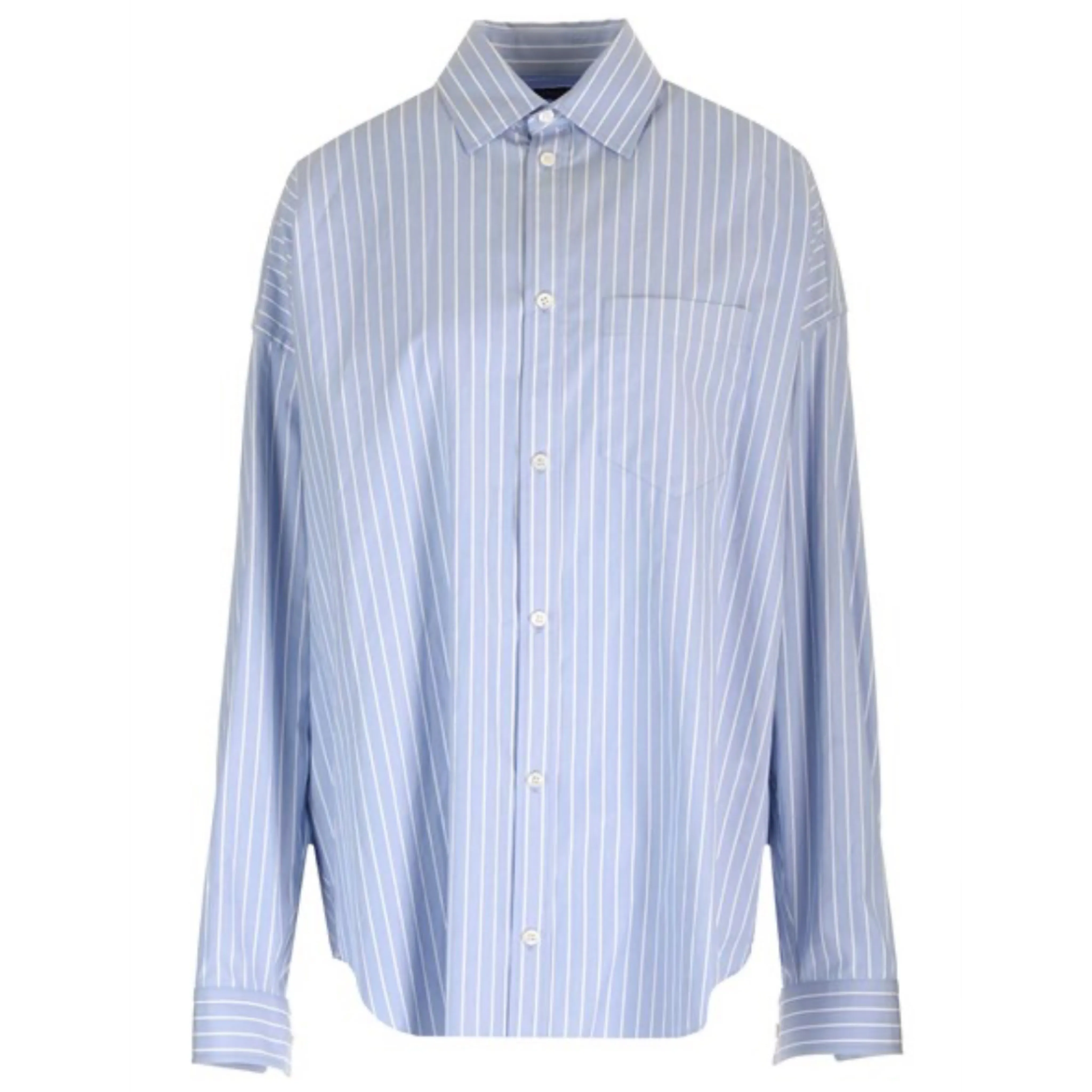 BALENCIAGA  |Stripes Casual Style Long Sleeves Cotton Office Style