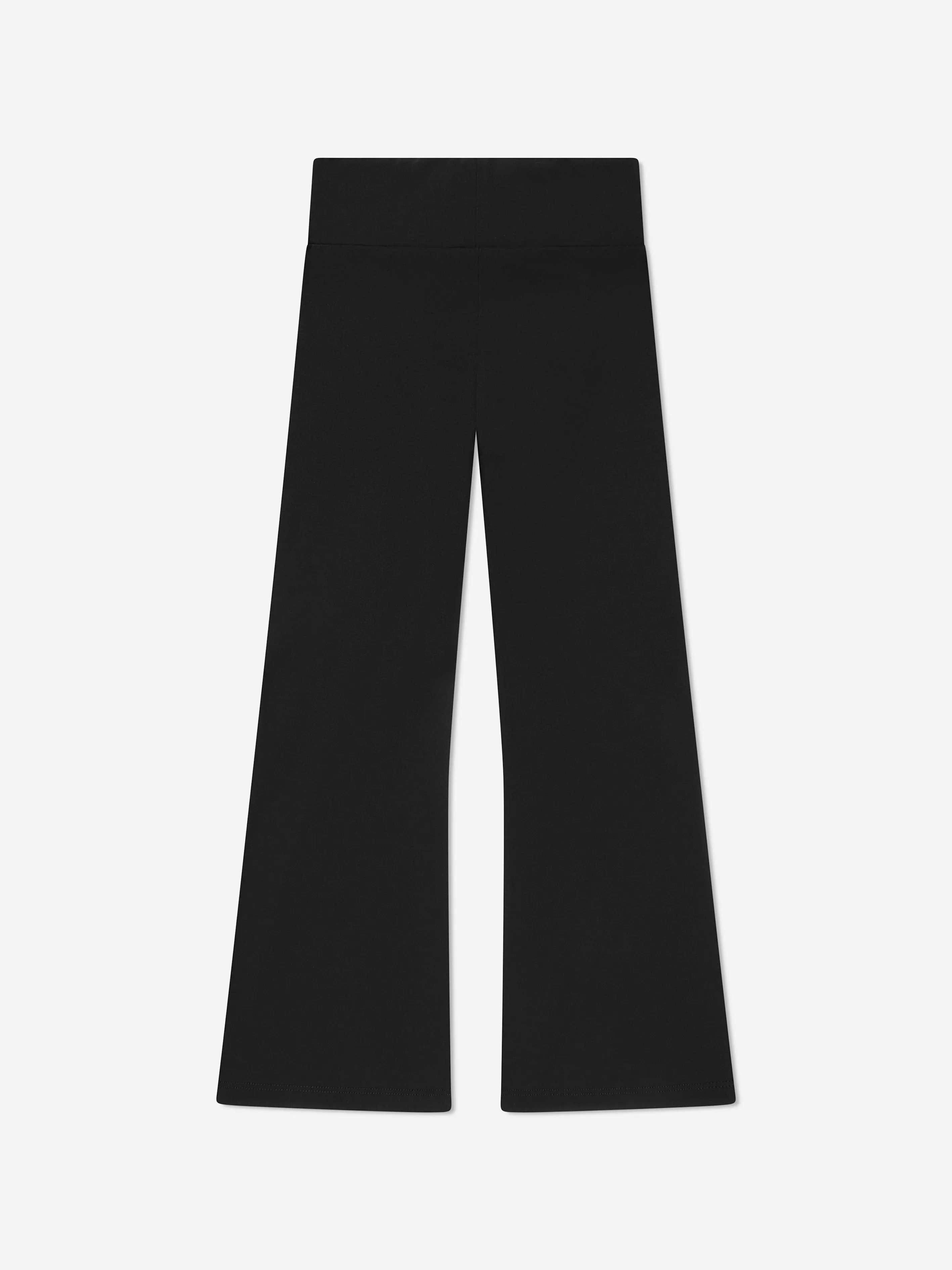 Balmain Girls Flared Logo Leggings in Black