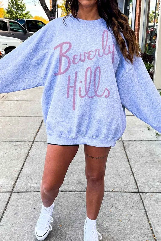 BEVERLY HILLS GRAPHIC SWEATSHIRT