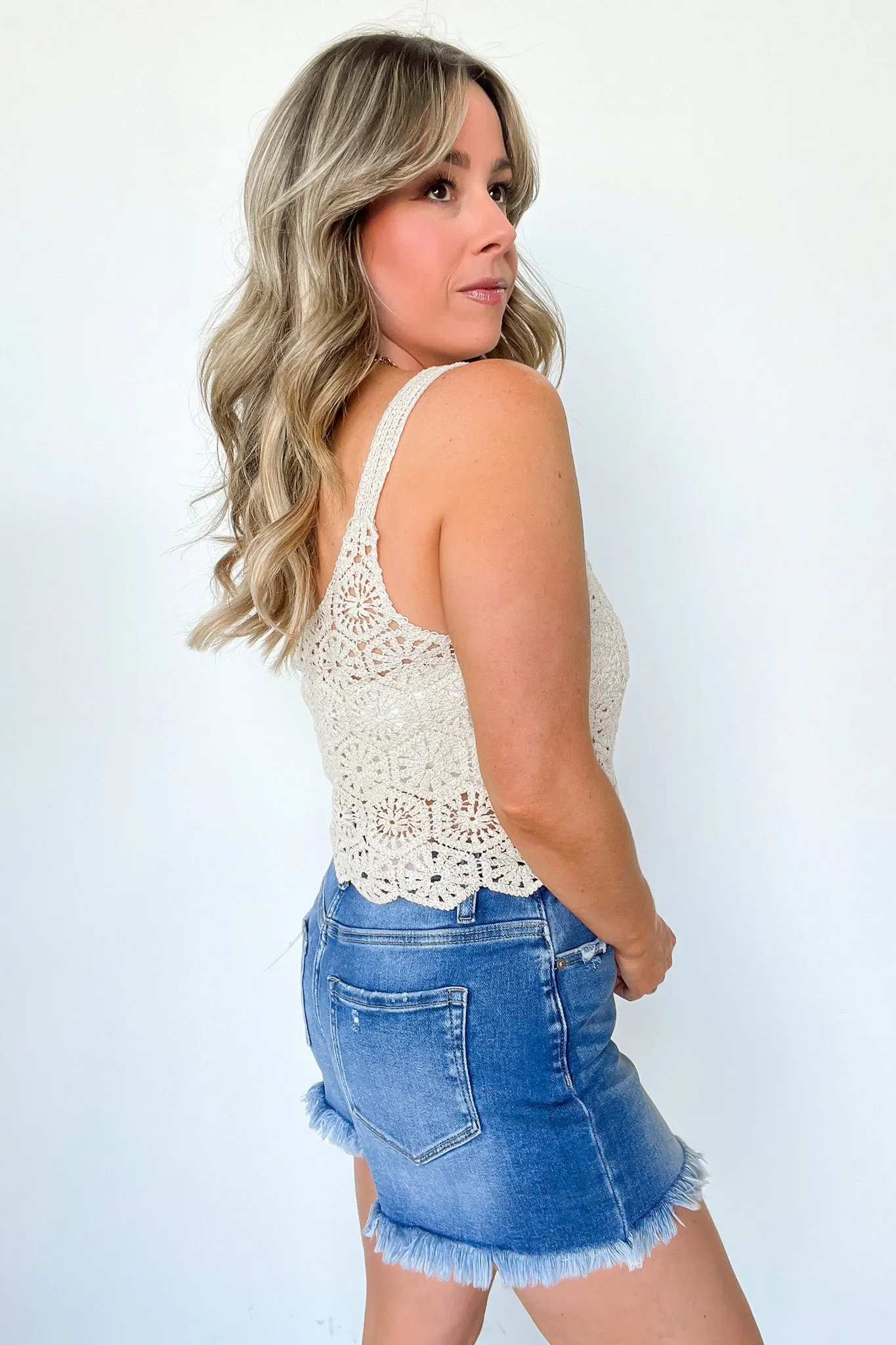 Blissful Ease Crochet Tank Top