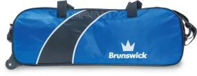 Brunswick Edge Triple Rolling Tote Blue