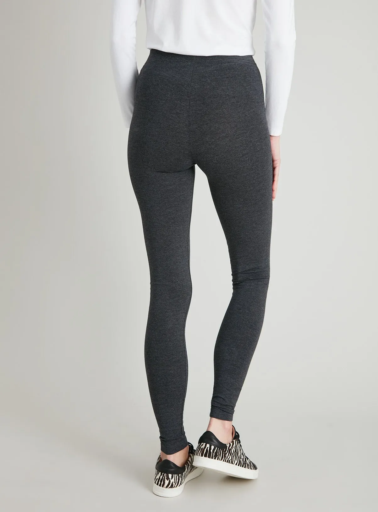 Buy Grey Marl Soft Touch Leggings 12S | Leggings | Tu