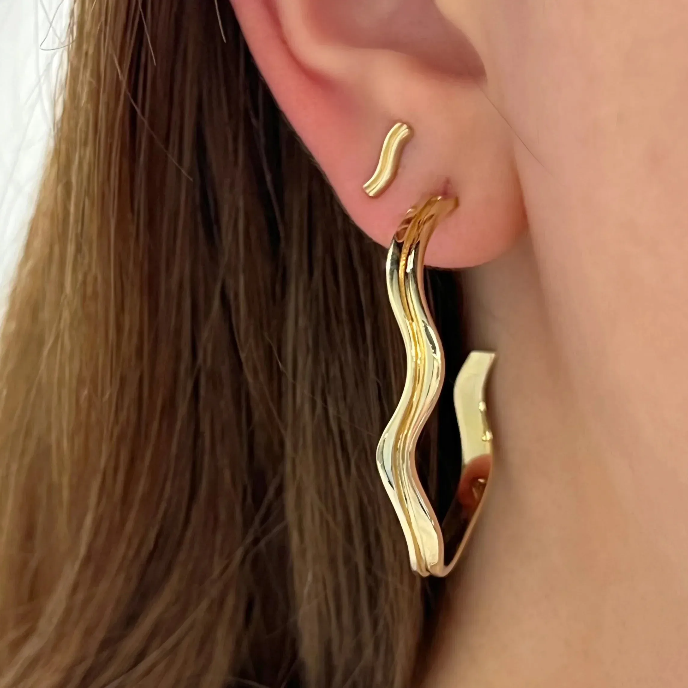 Capri Gold Hoops