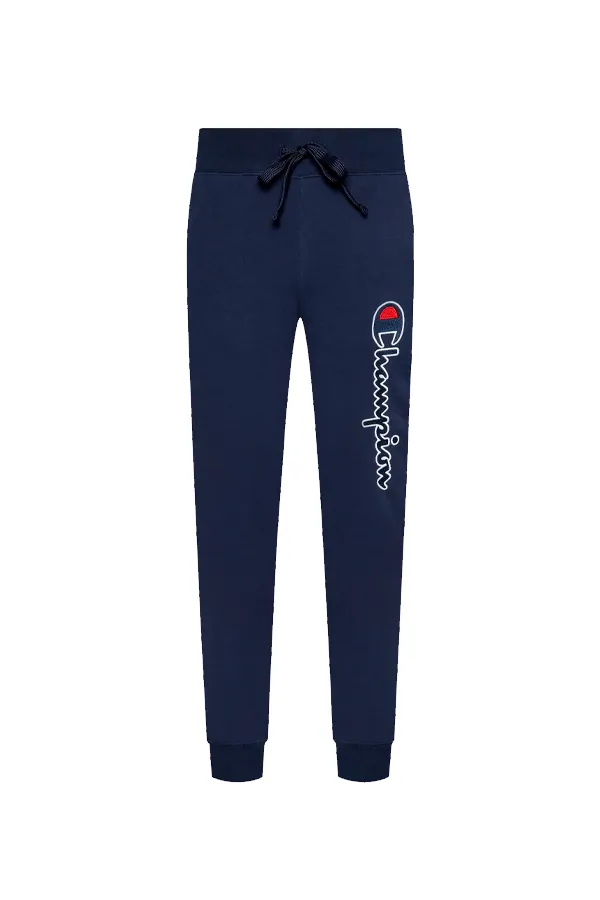 Champion Rochester Pant Rib Cuff Big Logo Navy