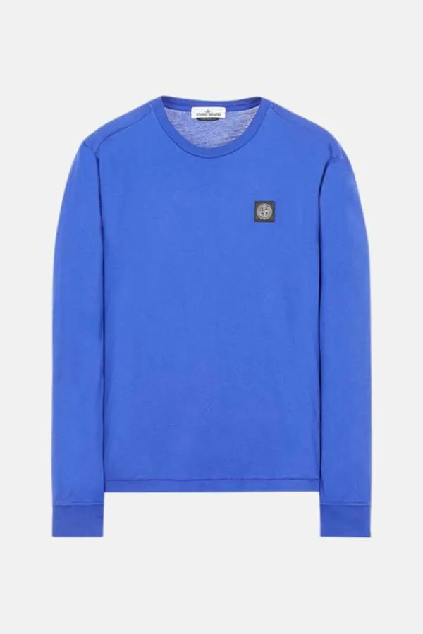 Chest Logo Long Sleeve Tee - Ultramarine Blue