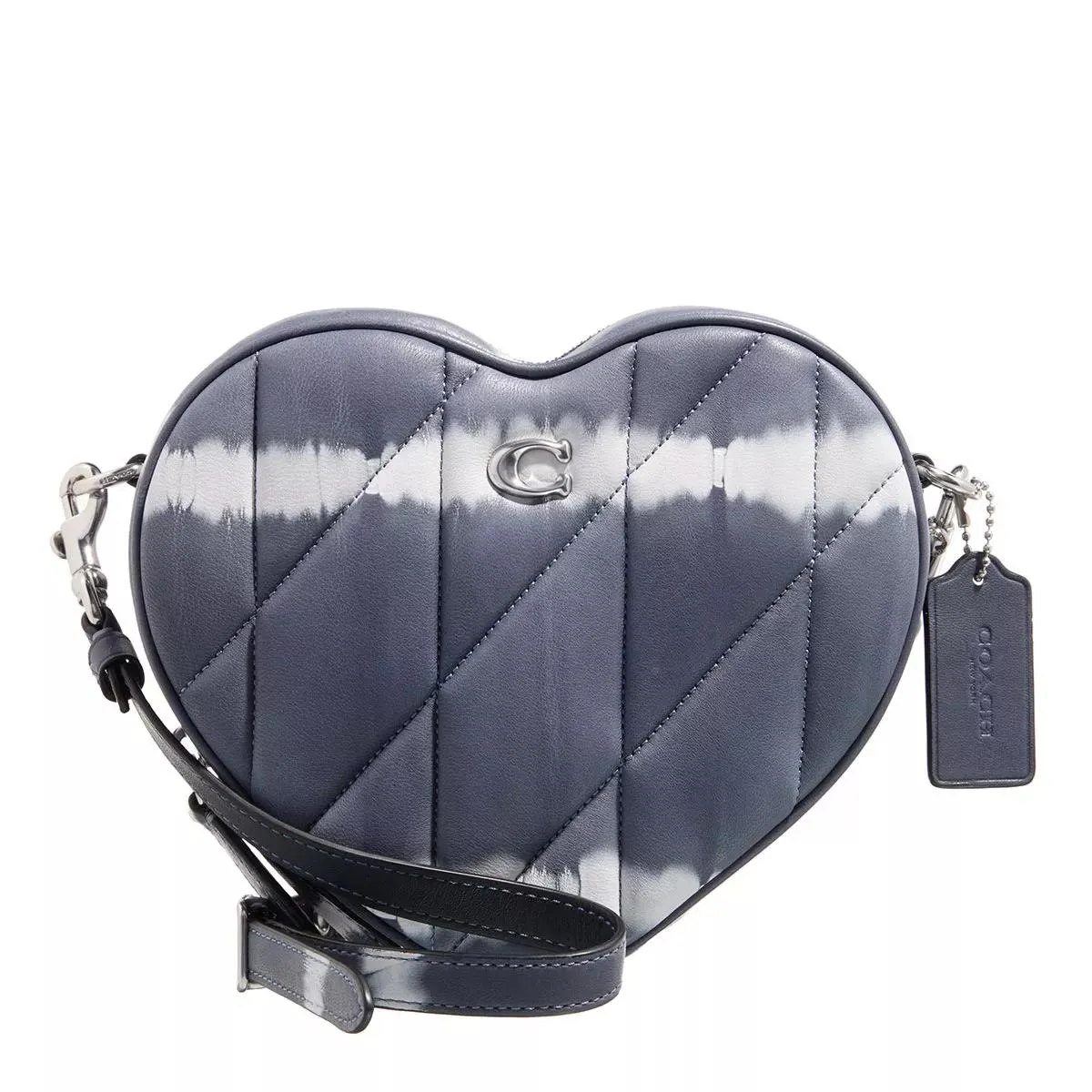 Coach  Quilted Tie-Dye Heart Crossbody lh/midnight navy multi