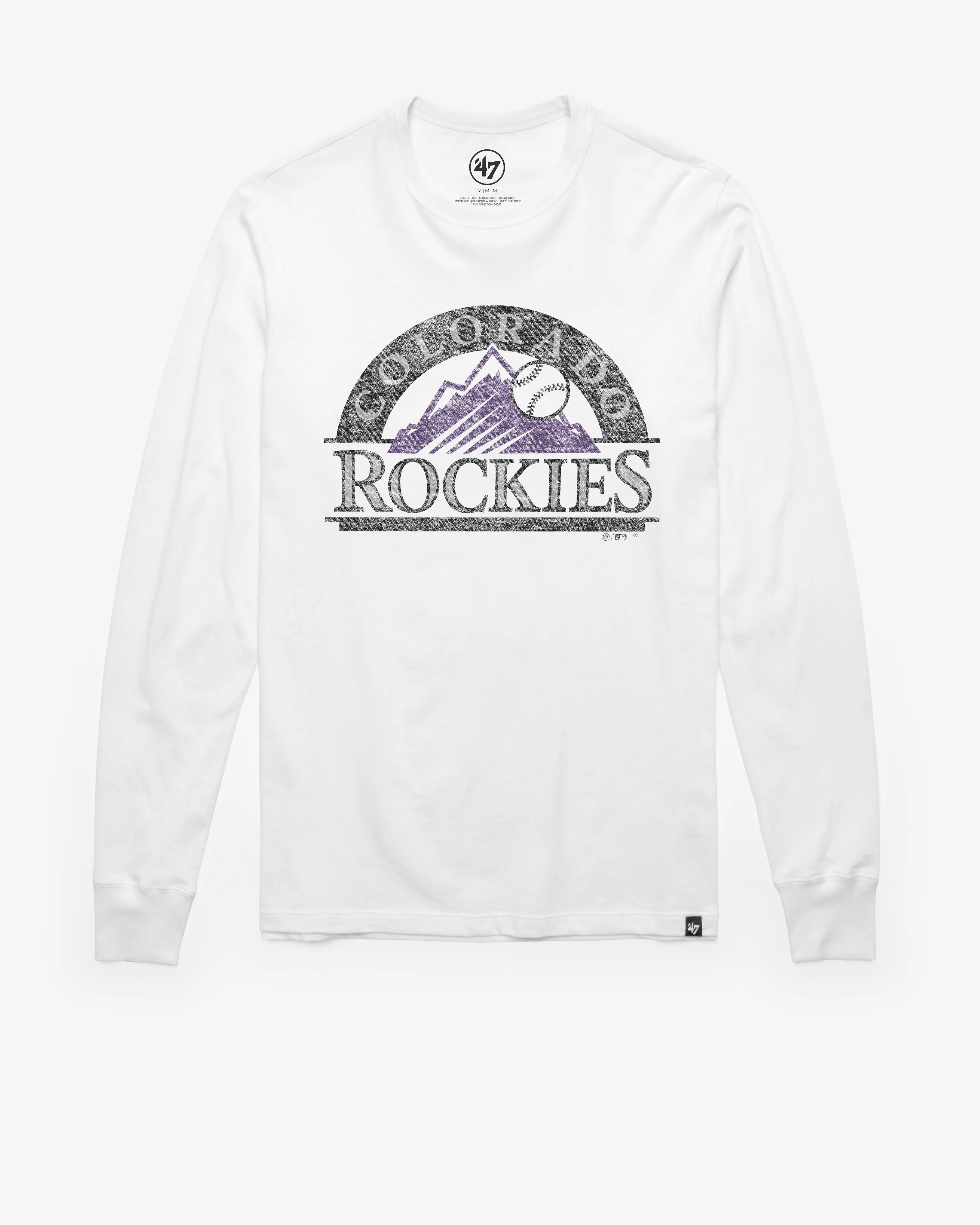 COLORADO ROCKIES PREMIER '47 FRANKLIN LONG SLEEVE TEE