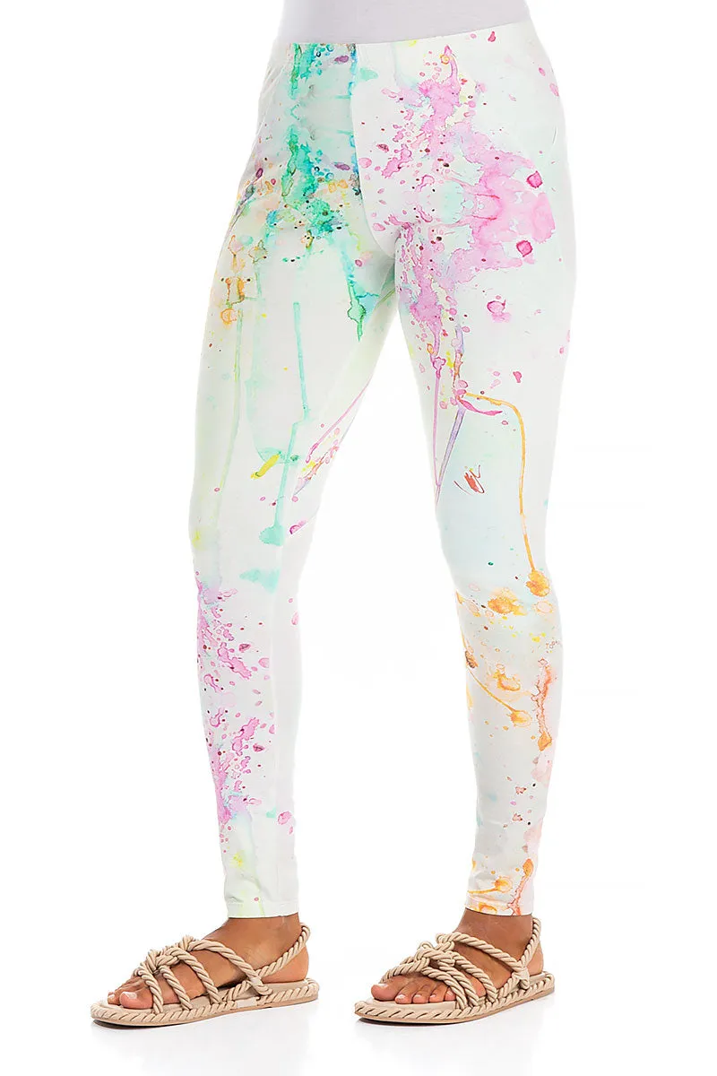 Colour Splash Cotton Leggings