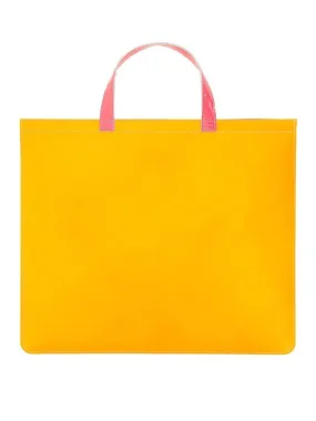 Comme Des Garcons Super Fluo Leather Tote Bag