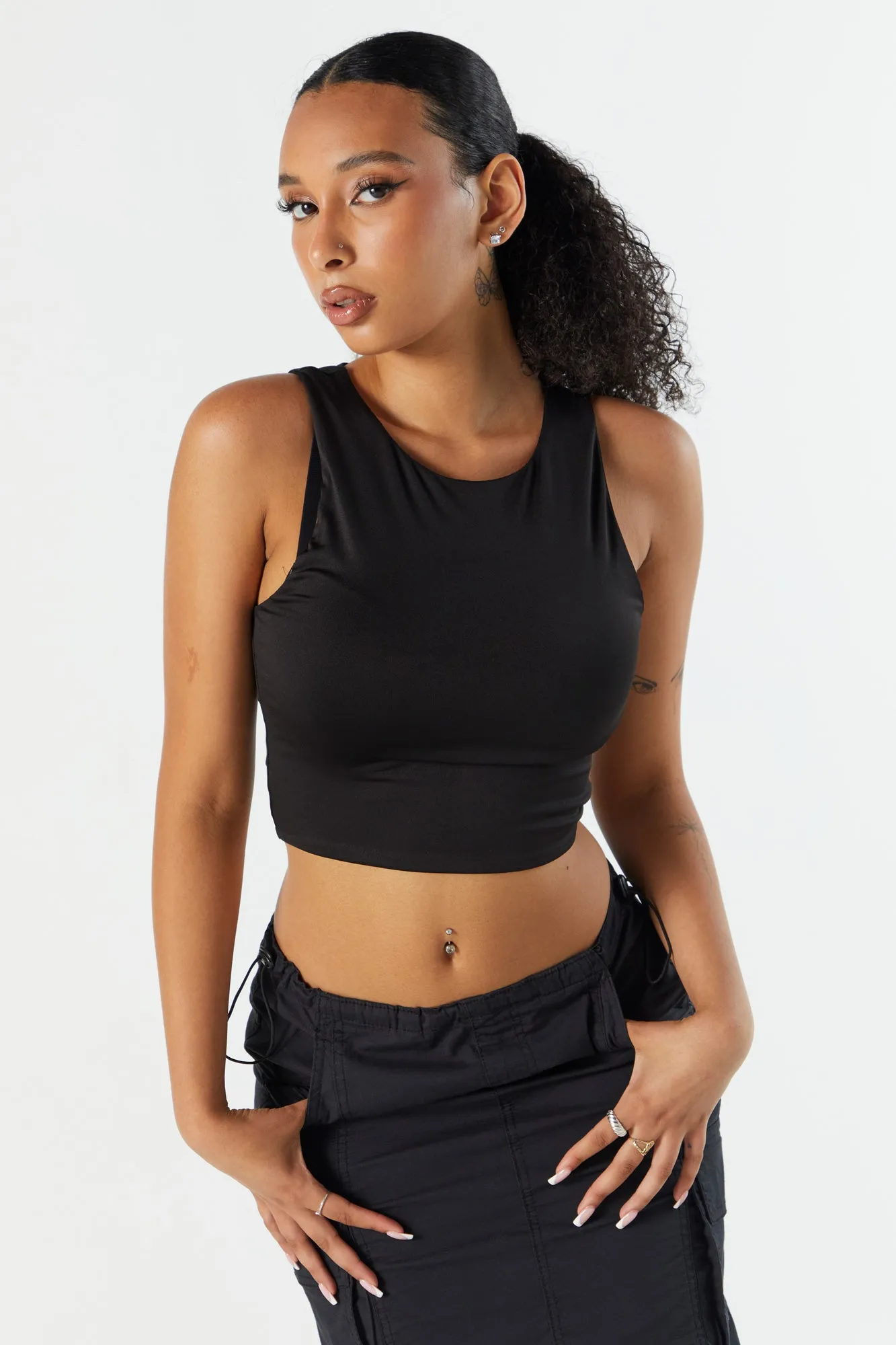 Contour Cropped Tank Top