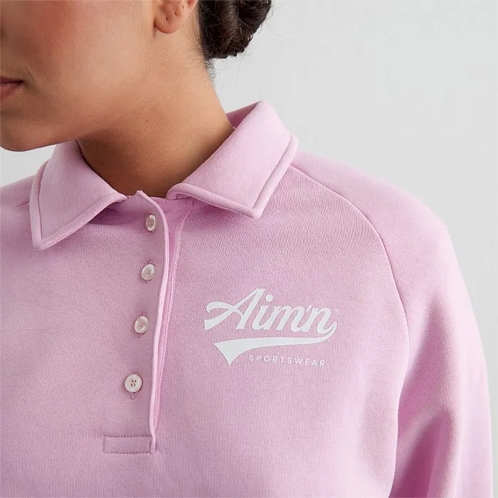 Cotton Candy Pitch Polo Sweatshirt | Hoodies & Crews | Stirling Sports