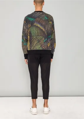 COTTON JERSEY oversized SWEATER - multi