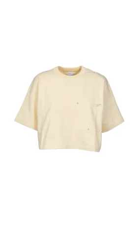 Cropped Pocket T-Shirt - Yellow