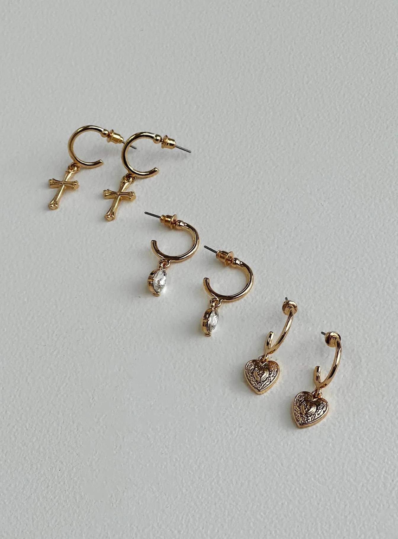 Diaz Earring Pack Gold