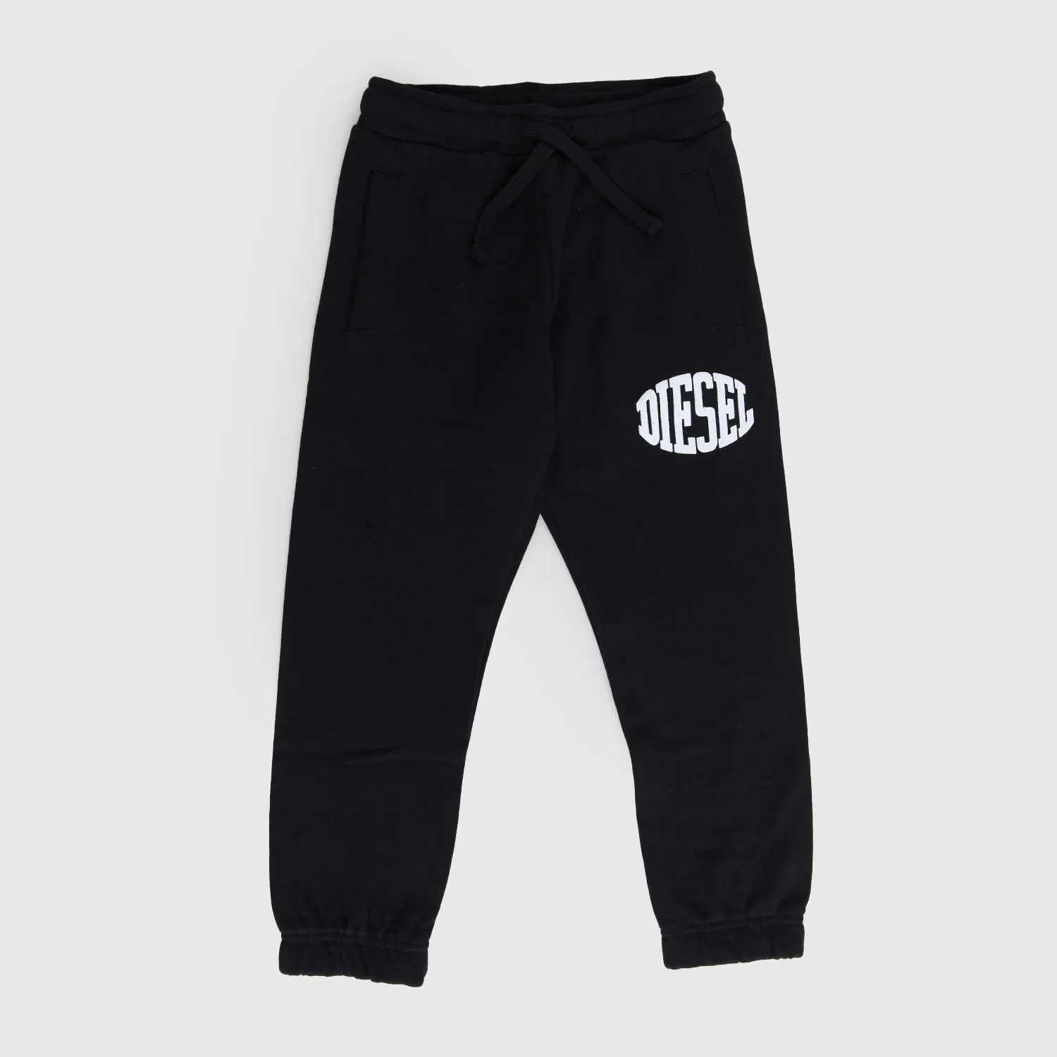 Diesel Black Joggers For Boys With Embossed Logo