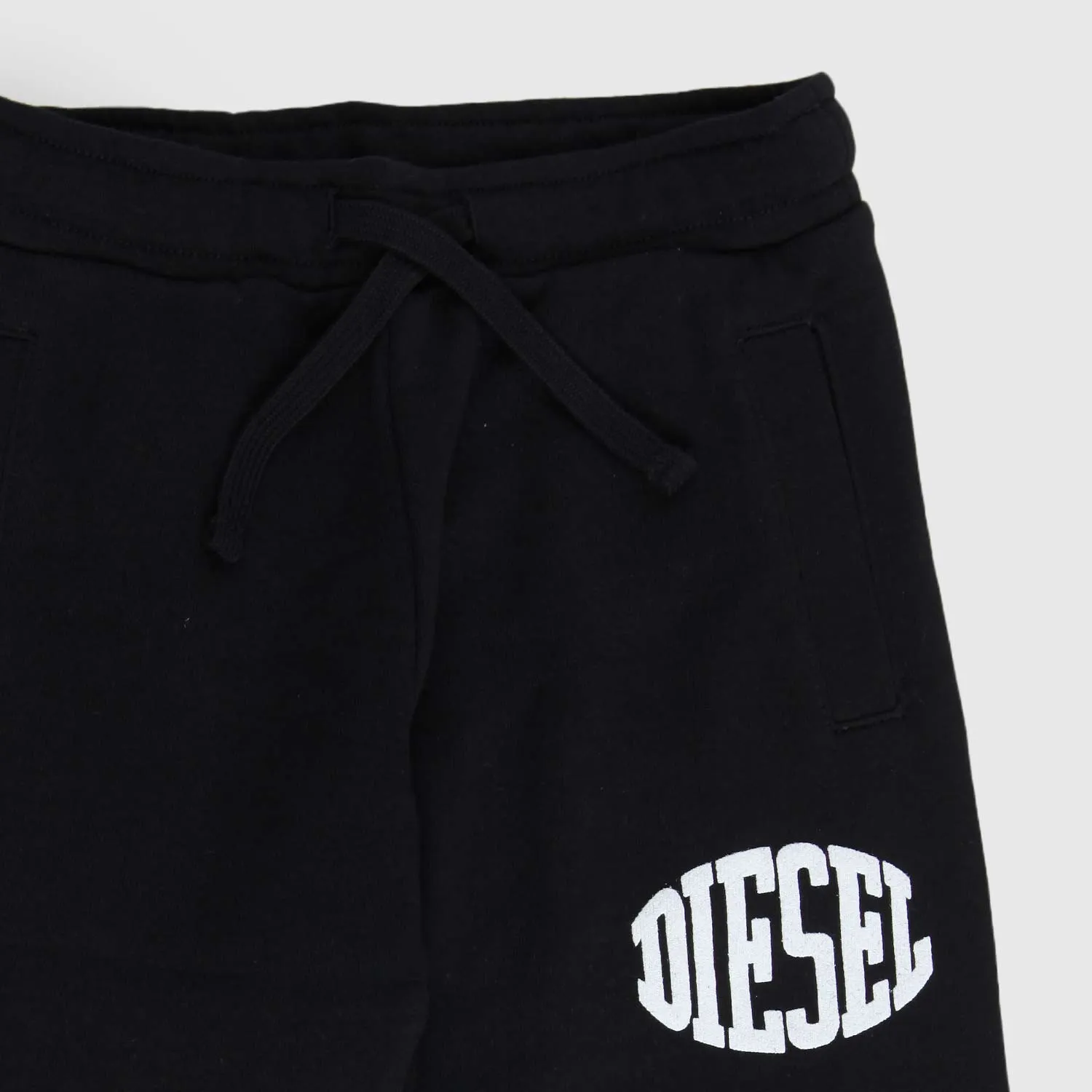 Diesel Black Joggers For Boys With Embossed Logo