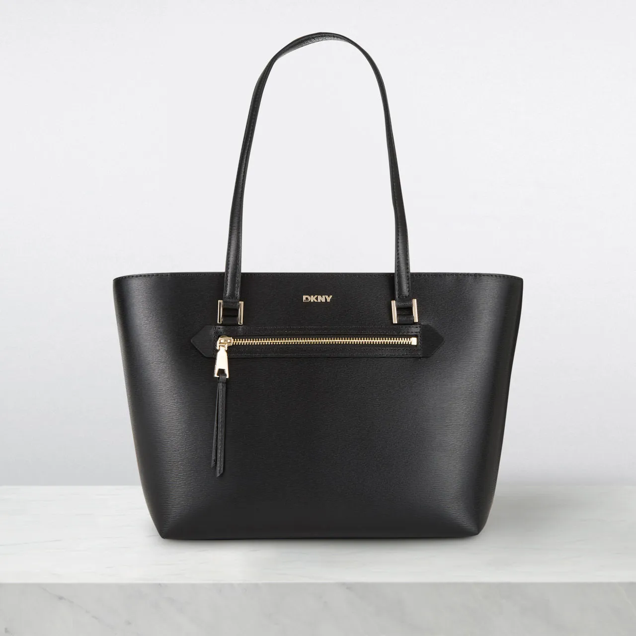 DKNY Bryant Logo Medium Tote Bag - Black