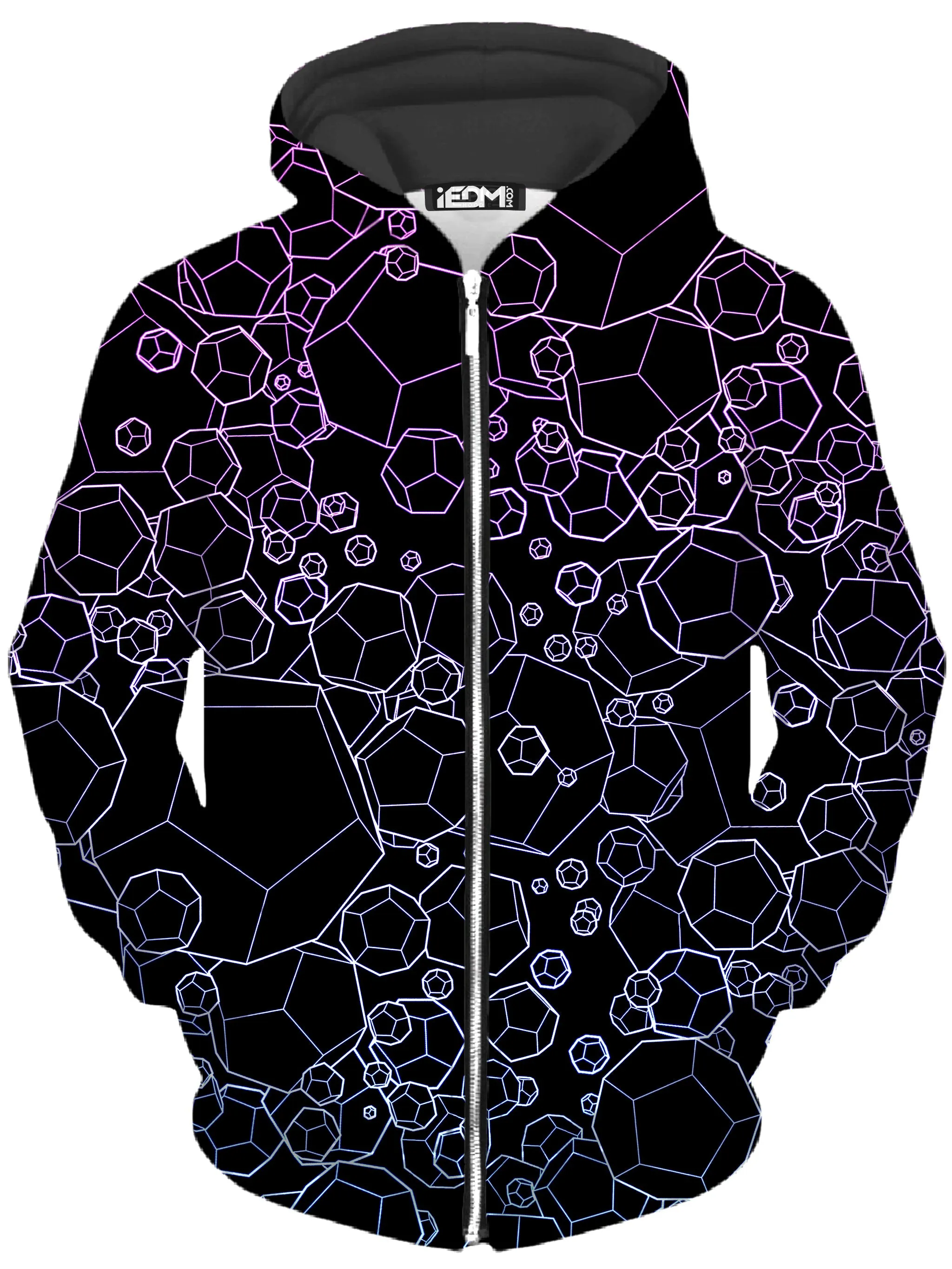 Dodecahedron Madness Cold Zip-Up Hoodie and Joggers Combo