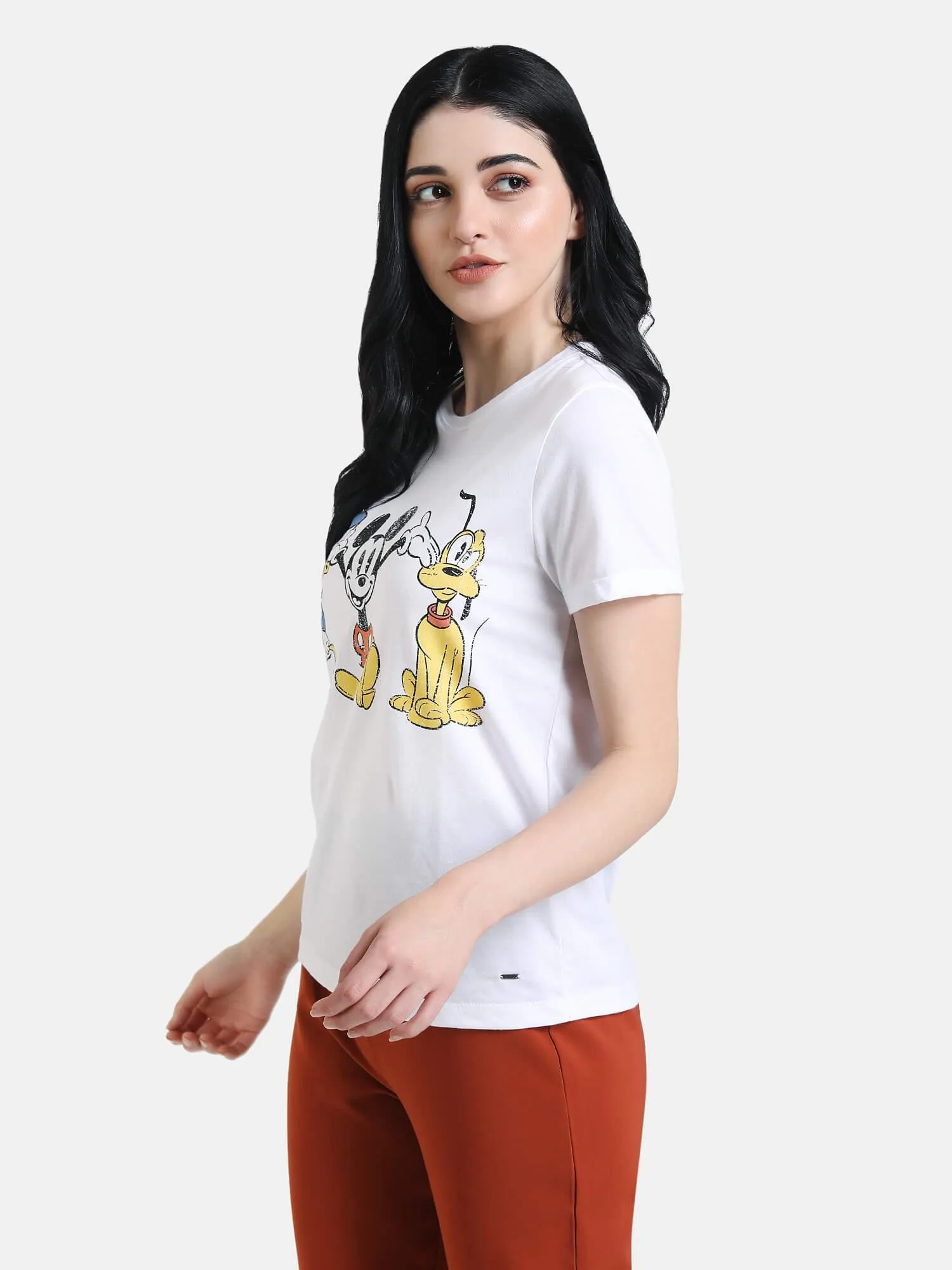 Donald,Mickey & Pluto Disney Printed T-Shirt