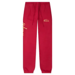 Feature x Wynn Shine Sweatpants - Scarlet