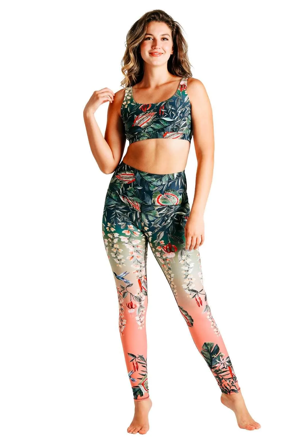 Feeling Ferntastic Printed Yoga Leggings