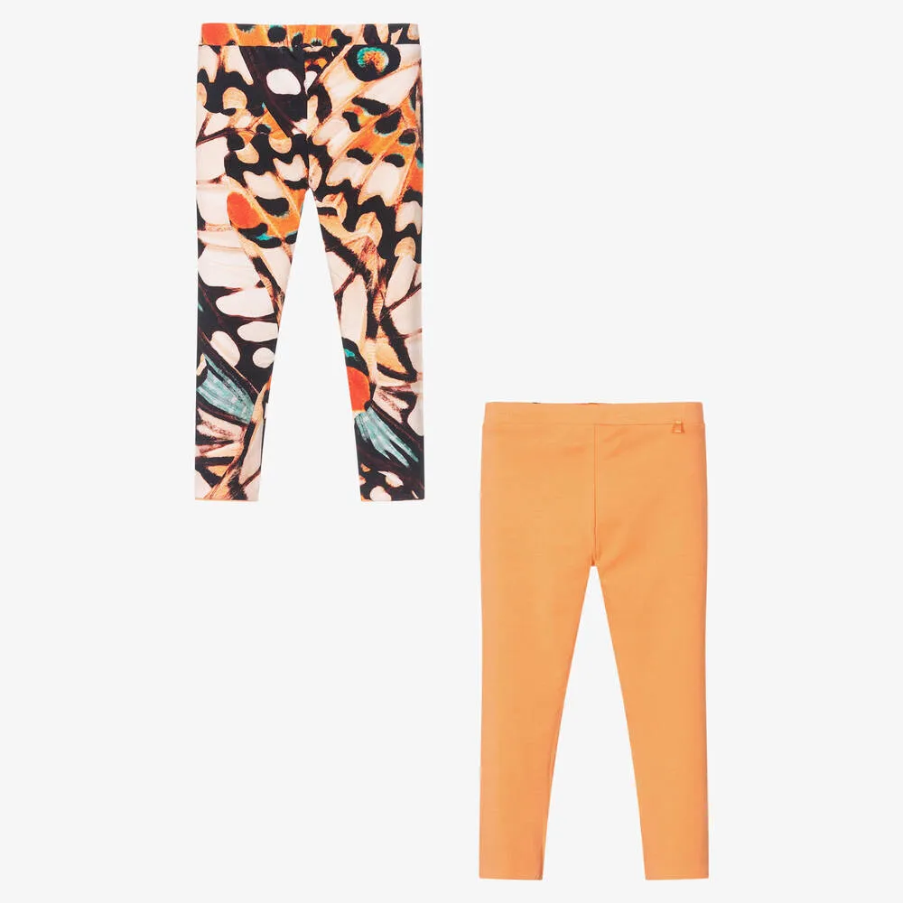 Girls Reversible Logo Leggings