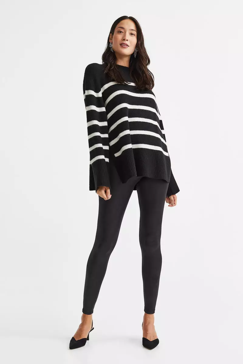 H&M MAMA Coated leggings