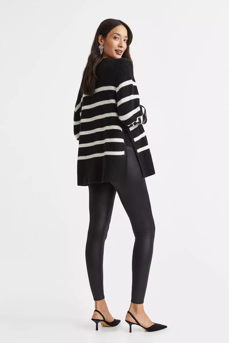 H&M MAMA Coated leggings