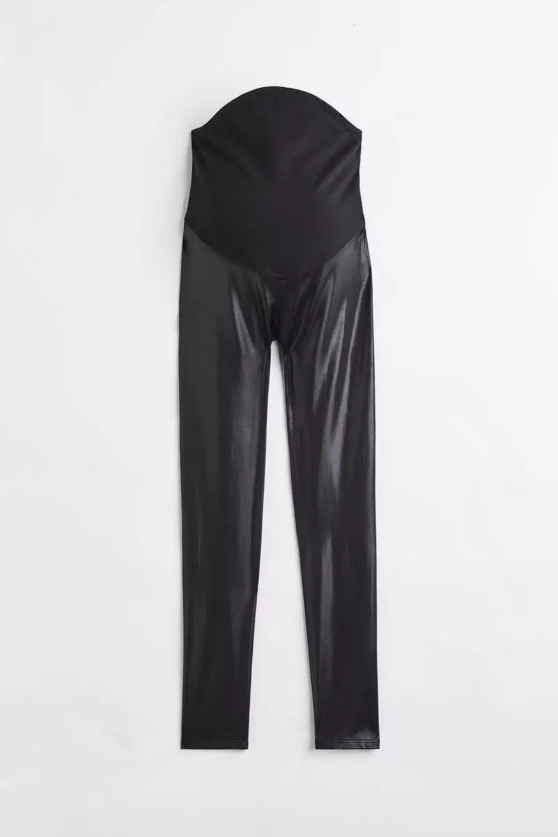 H&M MAMA Coated leggings