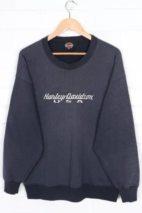 HARLEY DAVIDSON USA Embroidered Sweatshirt USA Made (L)