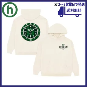 HIDDEN  |Unisex Street Style Oversized Logo Sweatshirts