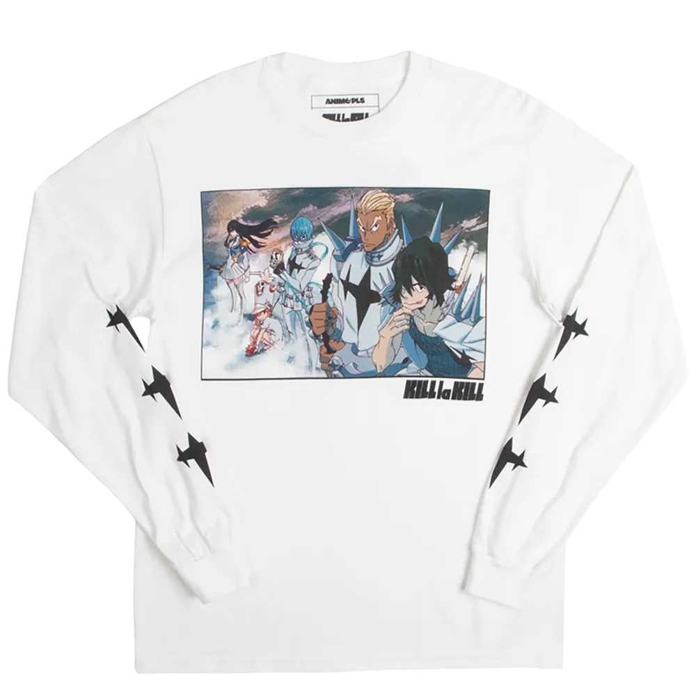 Honnōji Academy Student Council White Long Sleeve Tee