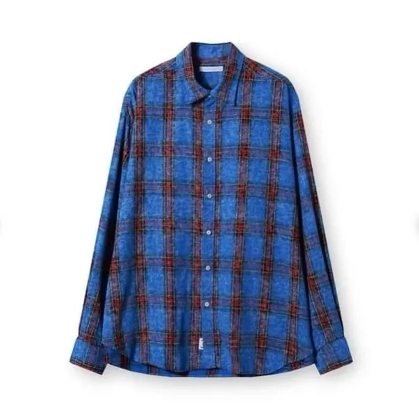 IONSEOUL  |Other Plaid Patterns Unisex Street Style Long Sleeves